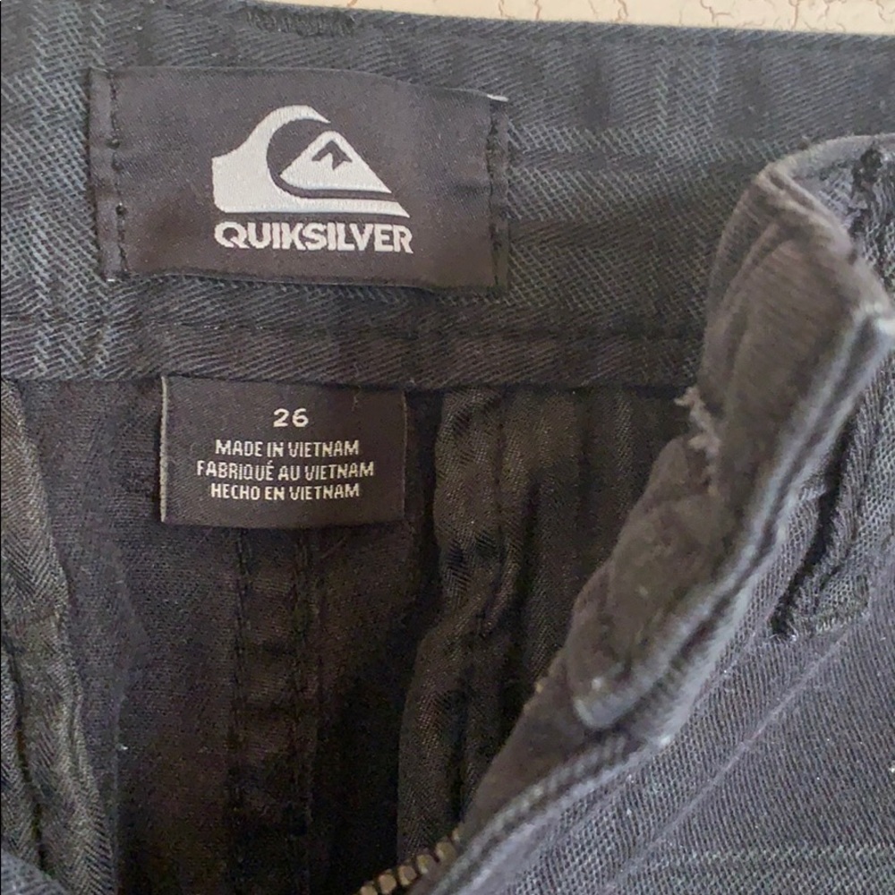 Quick Silver Plaid Shorts View 2